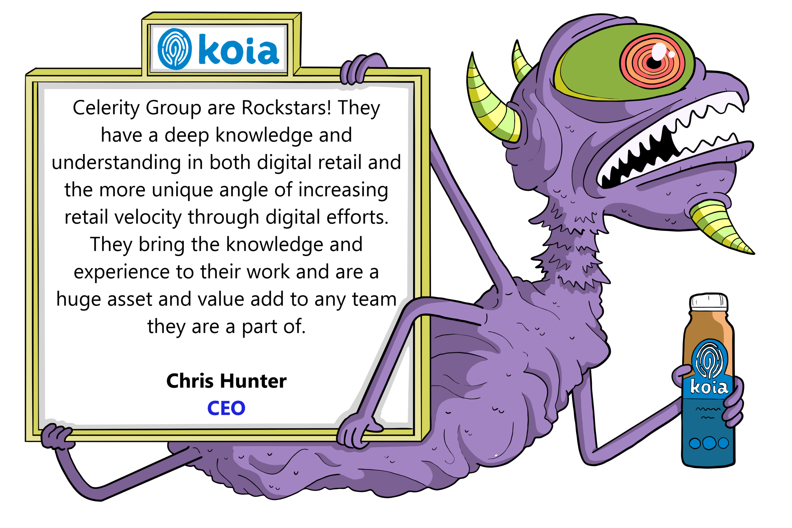 Koia testimonial from Chris Hunter, CEO
